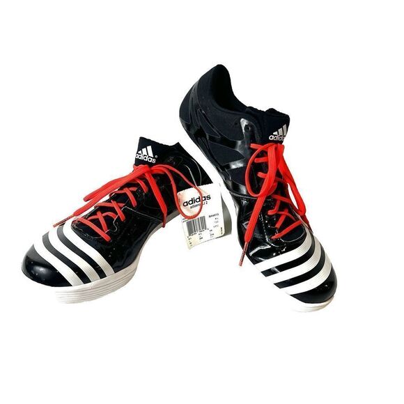 Adidas Adizero LJ 2 Athletisme Mens 10 Track & Field Shoe Spikes Black/White New - Picture 2 of 11